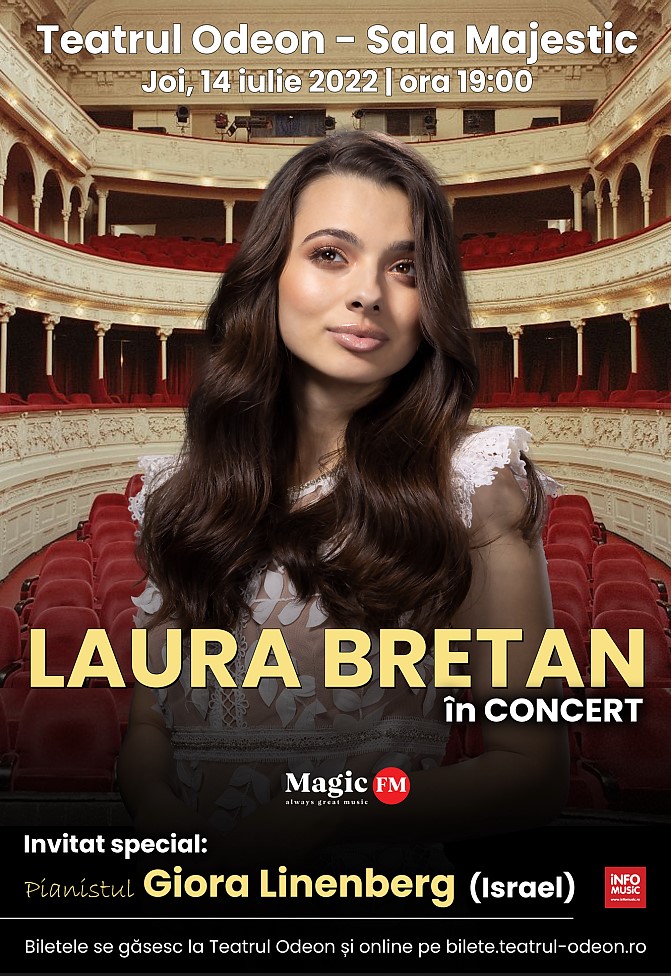 LAURA BRETAN – CONCERT UNIC la Teatrul Odeon