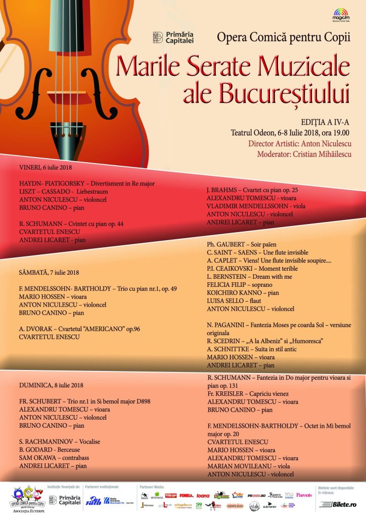 Marile serate muzicale ale Bucureștiului