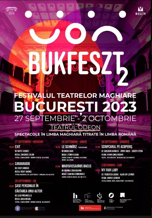 Pentru al doilea an consecutiv Teatrul Odeon va găzdui Festivalul Teatrelor Maghiare - BukFeszt. Evenimentul este o inițiativă a Asociaţiei Uniunii Teatrelor Maghiare MASZIN, în colaborare cu UNITER. Teatrele membre ale Asociaţiei – Teatrul Maghiar de Stat